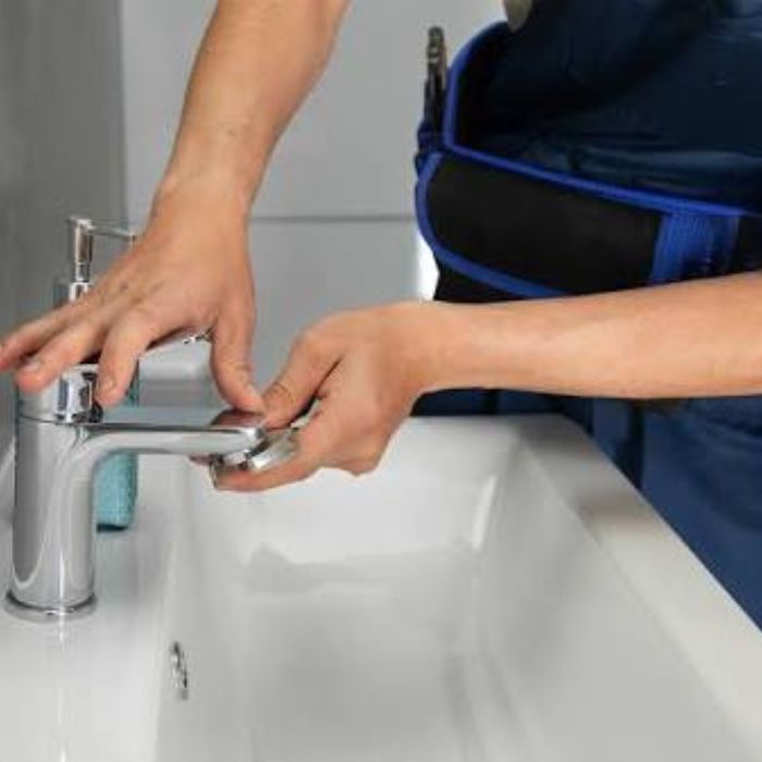 Sink and tap installation in a Nairobi kitchen